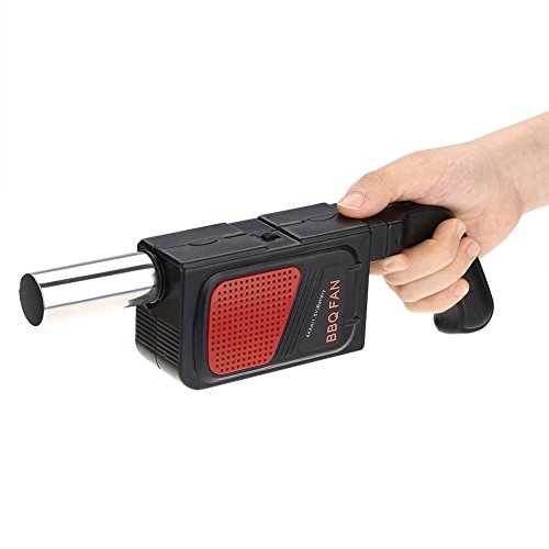 Jeffergarden Portable Handheld Electric BBQ Cooking Fan Air Blower Fire Bellows Tool for Outdoor Camping Cook Picnic Barbecue