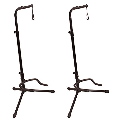 Acoustic And Bass Guitar Stands 2-Pack - Chromacast Upright Guitar Stand 2 Tier Tiendamia Com
