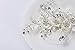 Hair Accessories for Wedding - Silver Wedding Hair Clip with Rhinestone Bridal Barrette - 100% Handmade Flower Clip Head Pieces for Women