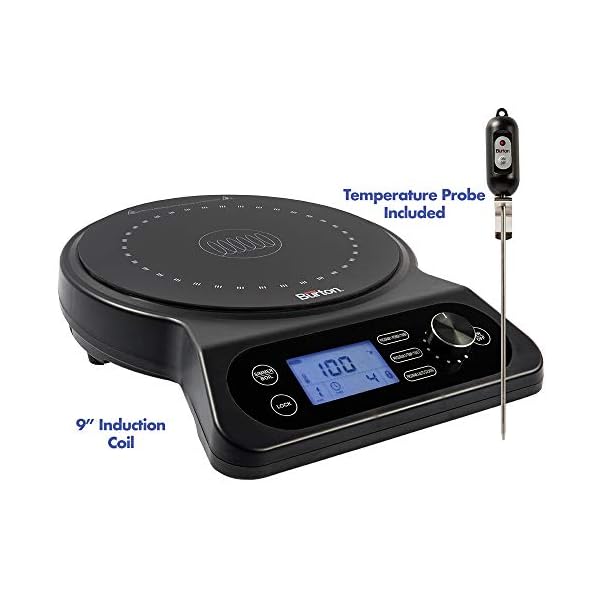 Max Burton 6600 Model 18XL Digital Induction Cooktop, Portable, 1800W