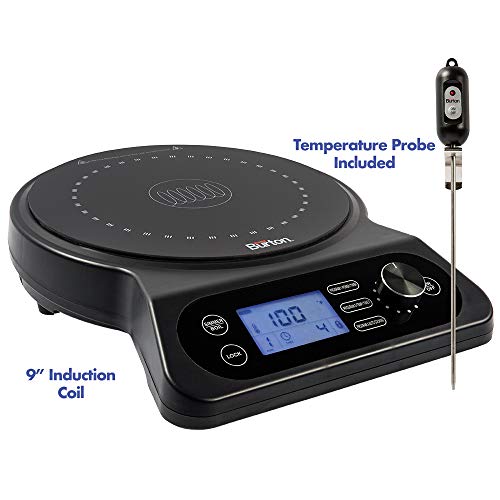 Max Burton 6600 Model 18XL Digital Induction Cooktop, Portable, 1800W