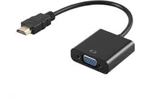 HDMI Compatible to VGA Adapter,Gold-Plated HDMI to VGA Adapter Multi-Display Video Converter Full HD 1080P External Video Car