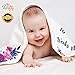 FriLife Baby Monthly Milestone Blanket - Photo Backdrop - Soft Flannel Fleece