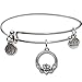Bangle Bracelet and Claddagh Heart Charm