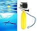 iDaye Waterproof Floating Hand Grip/ Floating Handle Tripod/ Floating Camera/ Pole Mount for Gopro Hero 1/2/3/3+ Hero 4, Includes Thumb Screw and Adjustable Wrist Strap(Yellow)