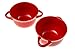 Crockpot 22-ounce Double Handle Soup Bowls, Set of 2 Red