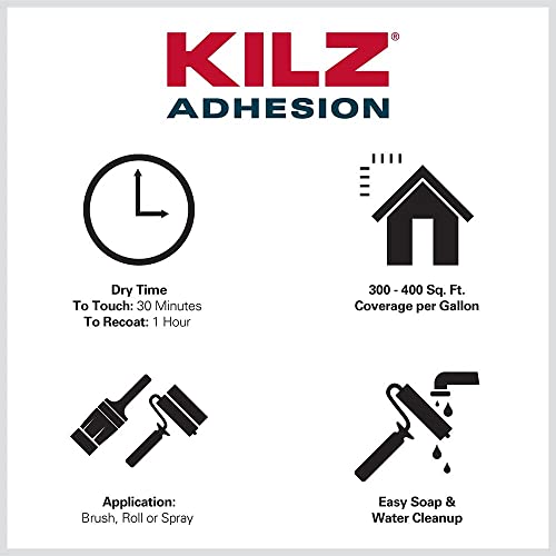 KILZ Adhesion Primer, Interior/Exterior, 1 Gallon Pricepulse