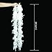 Coceca 2PCS 6.6ft White Party Feather BOA