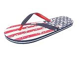 Fresko Men's American Flag Thong Flip Flop, M1356