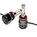 H11/H8/H9 LED Headlight Bulb 24000LM 6000K Plug&Play Hi/Lo Beam Fog Light Lamp Conversion Kit/Bulbs with COB Chips Replacement 6000K Cool White 3 Years Warranty(Set of 2) 