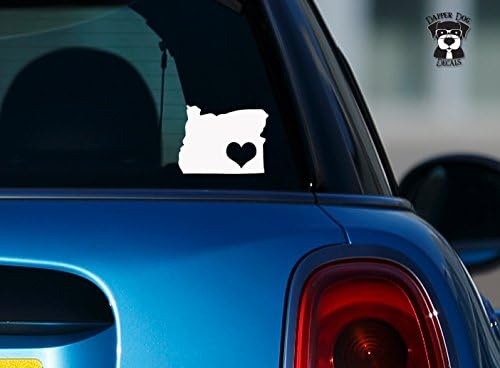 Oregon Pride I Heart My State 6" Art Vinyl Decal Sticker for Car Suv Laptop Notebook Auto Great Gift Mac PC Computer