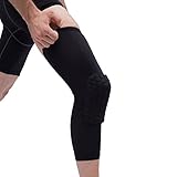 Black Volleyball Knee Pads, Reachs Strengthen Kneepad Honeycomb Knee Pads Crashproof Antislip Basketball Leg Knee Sleeve Protective Pad Support Sleeve Guard Padded Breathable Compression Wear Hexpad