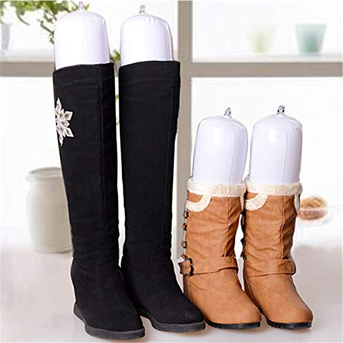 image for wonuu 5 Pair 20 Inch Inflatable Boots Holder Stretcher Shoe Trees PVC 