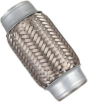 Best Qualifier 2" Exhaust Flex Pipe 2" x 6" Heavy Duty Steel 6" Length