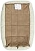 Amazon Basics Faux Sherpa Padded Bolster Pet Bed for Dog, Beige, 35 x 22 inches