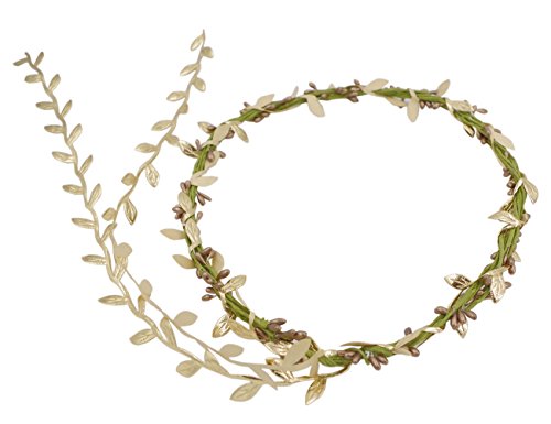 Love Sweety Flower Berries Crown Headband for Wedding Festivals HH7 (Berry Golden)