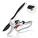 foxany Pruning Shears, 8” Ratcheting Pruners, Heavy Duty Tree Pruner, Professional Hand Trimming Shears, Sharp Secateurs with SK-5 + Aluminum Alloy for Gardenthumb 1