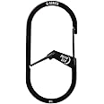 Nite Ize GS4-01-R6 G-Series Dual Chamber Carabiner, Size #4, Black