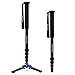 noston Professional 65-inch Camera Aluminium Monopod with Folding Three Feet Support Stand Tripod Balance Stand Base - Shoulder/Carrying Bag Included