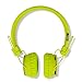 GranVela X2 Foldable On-Ear Wireless Headphones Support Bluetooth Micro SD Card Player, FM Radio with Built-in Microphone Calls for Kids Earphones, gift, Smartphones (Lemon Green)