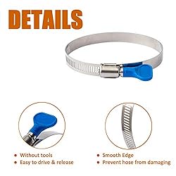 ISPINNER 2pcs 4 Inch Key-Type 304 Stainless Steel