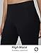 AJISAI Womens Workout Leggings Yoga Pants Running High Waist Tummy Control Color Black Size L