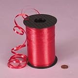 Red Crimped Curling Ribbon, 3/16