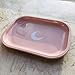 Metal Tray Small Pink Lightweight Tray - Curved Edges and Smooth Surface - 5.5 x 7 inch - Travel
