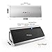 Aolaifo 3D HD Bluetooth Speakers with 10 HoursPlaytime/Passive Sub Woofer/Built-in Mic (Silver)