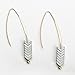 Threader Drop Earring Arrow Dangle Hoops Retro Unique Ear Crawler Earrings Climber Long Ear Line Jewelry Silver Tone