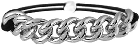 Condition Culture Chained Elastic Hairties, Silver