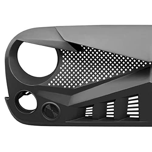 For 2007-2018 Jeep Wrangler JK JKU Front Bumper Grill Matte