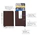 ManChDa RFID Money Clip Blocking Credit Business Card Holder Aluminum Pop-up Card Case Men Slim Money Slim Mini Wallet Brown