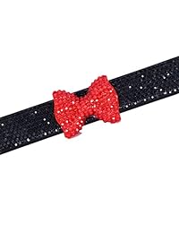 Bling Bling Marco para matrícula   8 filas hechas a mano pura y resistente al agua, con brillantes de cristal, para coches con 2 agujeros con tapas de tornillos (2 unidades, lazo rojo)