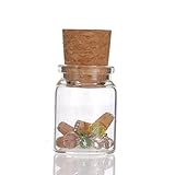 Aromatherapy Essential Oil Glass Necklace Cork Top Cover 5 pack