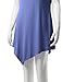 TWINTH Basic Tunic Top Plus Size Short Sleeve V-Neck Violet XL