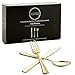 300 Pc Gold Plastic Silverware Set, 100 Disposable Knives, Forks, Spoons - Elegant, Polished Dinnerware Eating Utensils For Weddings, Parties, Baby Showers - Stylish, Heavy Duty