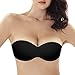 YICHAOYILIANG U Shape Plunge Bra Strapless Backless Push Up Self Adhesive Bras (C, 04black)