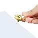 Comix Binder Clips Paper Clamp, Reusable,Paper Clips Coated,5#, 2 Pack, 80PCS,Gold (B3695)