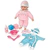 Molly-Dolly-Sweet-Sounds-Lil-Baby-Talking-Girl-Doll-Accessories-Suitable-For-Age-2-Years Molly Dolly Baby Doll Set - Soft Talking Doll With 2 Outfits & Accessories - Baby Dolls For Girls - Doll Suitable From 2…