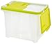 IRIS USA, Inc. Portable Wing-Lid Scrapbook File Box, Green