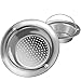 2PCS Upgrade Kitchen Sink Strainer with Handle, Premium Stainless Steel Sink Garbage Disposal Stopper Mesh Basket, Wide Rim 4.33