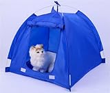 Vedem Pets Portable Sun Shelter Tent House (Blue, S)