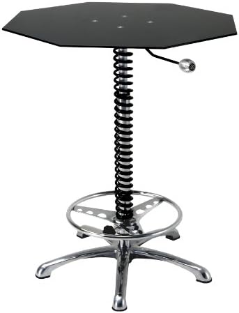 Pitstop Furniture BT7000B Crew Chief Bar Table, Black