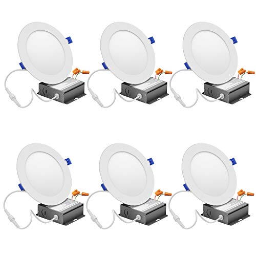 Buy 6 Inch Slim LED Recessed Lighting with Junction Box, 15W=120W