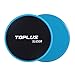 TOPLUS Exercise Slider, Dual Sides Workout Slider Strength Slider Gliding Discs for Core Exercise and Full Body Workout-Abdominal Fitness Equipment Work on Any Surface. (blue)