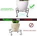 Yimobra Tall Plant Stand for Flower Pot Heavy Duty Potted Holder 11.8 x 6 Inches, Indoor Outdoor Metal Rust Proof Iron Garden Container Round Supports Rack for Planter Bronze/Brownthumb 4