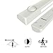 Roybens 2-Pack Battery Powered Stick-on Portable PIR Motion Detection Sensor LED Light Bar, Intelligent Night Lamp with Handy Velcro Straps for Closet/ Under Cabinet/ Drawer/ Bar Sets/ Stairs/ Bedroom
