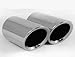 GOOACC New Fashion Auto Parts Chrome Stainless Steel Exhaust Muffler Tip Pipes for VW Volkswagen JETTA 2009-2016