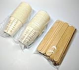 NSI Small Batch Mixing Kit: 50 Graduated Cups and 50 Sticks for Paint, Resin, Epoxy